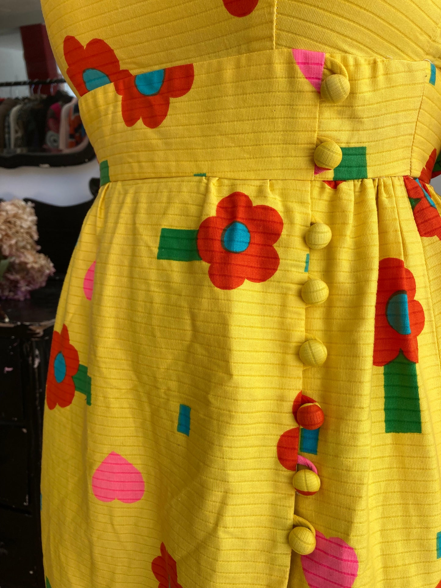 malia yellow and pink floral maxi dress