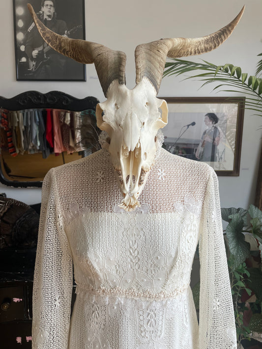 handmade 1960's wedding dress